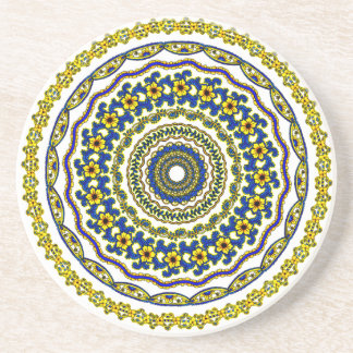 Dessous De Verre En Grès art meditation mandala coaster