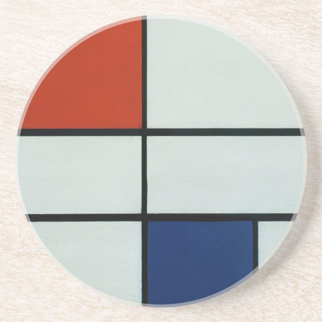 Dessous De Verre En Grès Art moderne de Piet Mondrian (Devant)