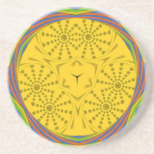 Dessous De Verre En Grès Art Motif Égyptien Imprimer À damiers Conception C