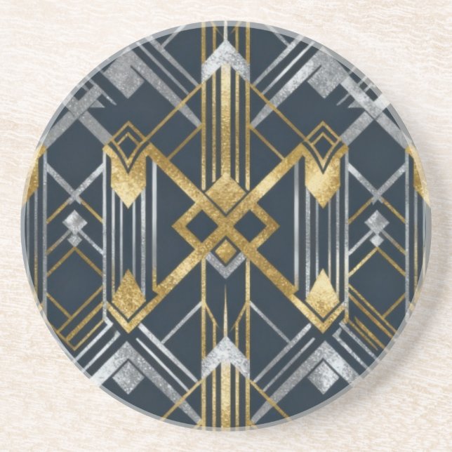 Dessous De Verre En Grès Art Nouveau (Devant)