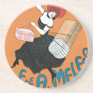 Dessous De Verre En Grès Art Nouveau vintage, Mode femme italienne