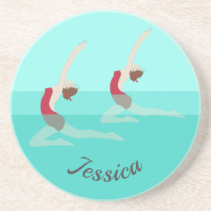 Dessous De Verre En Grès Artistic Swimming