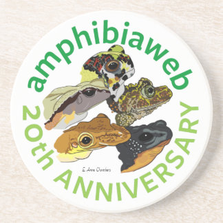 Dessous De Verre En Grès #ArtYourAmphibian2020 - E. Anne Chambers