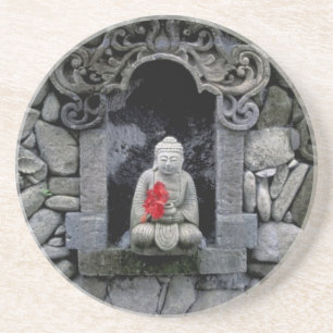 Dessous De Verre En Grès Asie, Indonésie, Bali. Un sanctuaire de Bouddha