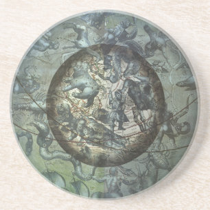Dessous De Verre En Grès Astronomie céleste de la Constellation vintage du