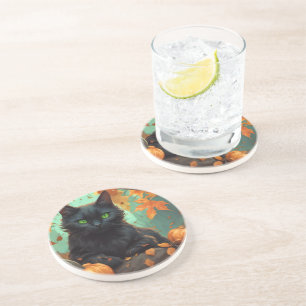 Dessous De Verre En Grès Automne Kitty