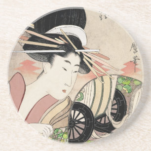 Dessous De Verre En Grès Avec la permission d'Ichikawa de Matsuba