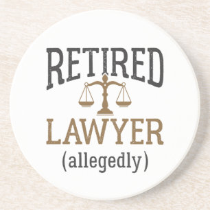 Dessous De Verre En Grès Avocat à la retraite présumé Avocat à la retraite