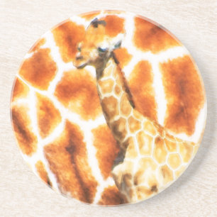 Dessous De Verre En Grès Baby Giraffe