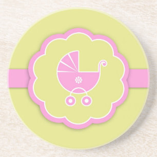 Dessous De Verre En Grès Baby shower/nouveau caboteur de bébé
