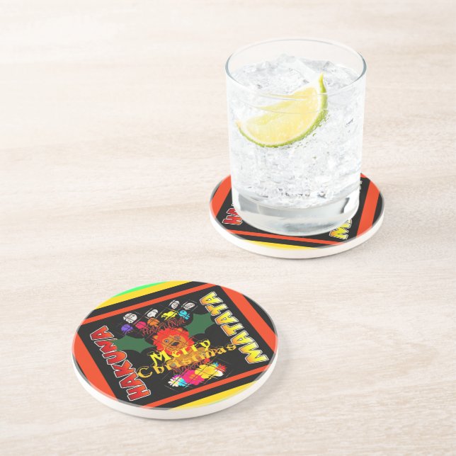 Dessous De Verre En Grès Baby Simba Merry Christmas Collection (Côté)