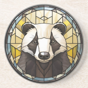 Dessous De Verre En Grès Badger en verre doux