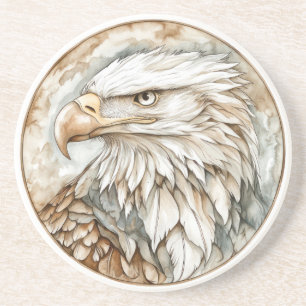 Dessous De Verre En Grès Bald Eagle Wild Tame and Timeless Collection