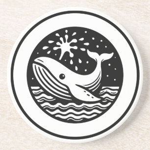 Dessous De Verre En Grès Baleine