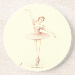 Dessous De Verre En Grès Ballerine