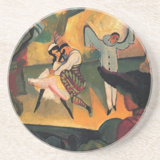 Dessous De Verre En Grès Ballet Russes, Ballet russe par August Macke (Devant)