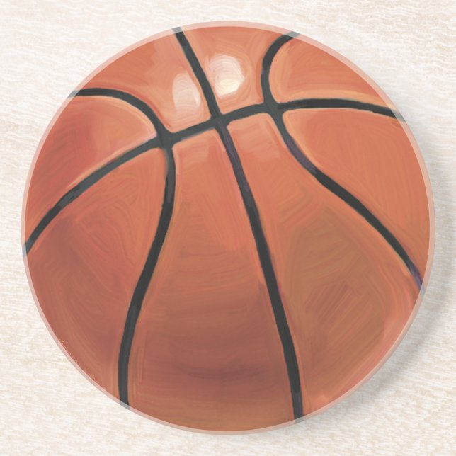 Dessous De Verre En Grès Basket-ball (Devant)