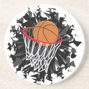 Dessous De Verre En Grès Basket-ball