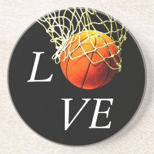 Dessous De Verre En Grès Basket-ball I Love