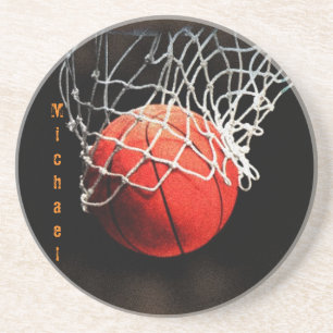 Dessous De Verre En Grès Basket-ball Votre nom