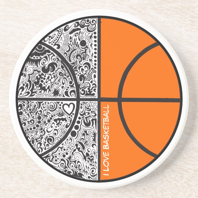 Dessous De Verre En Grès Basket tribal (Devant)