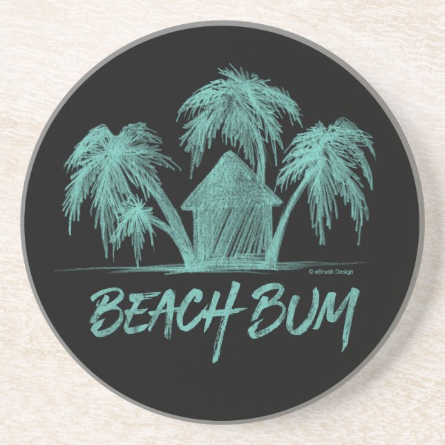 Dessous De Verre En Grès Beach Bum (Devant)