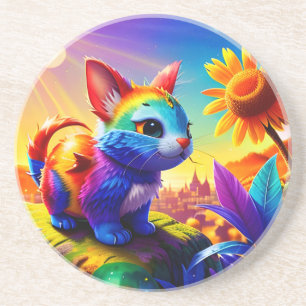 Dessous De Verre En Grès Beau animal trois