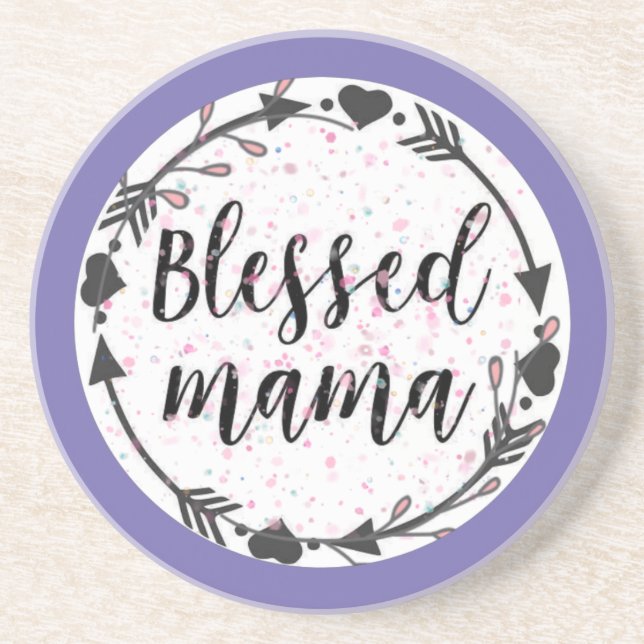 Dessous De Verre En Grès Béni maman (Devant)