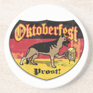 Dessous De Verre En Grès Berger allemand de l'Oktoberfest