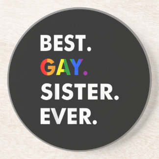 Dessous De Verre En Grès Best Gay Sister Ever LGBT Lesbian Bi Month Pride G