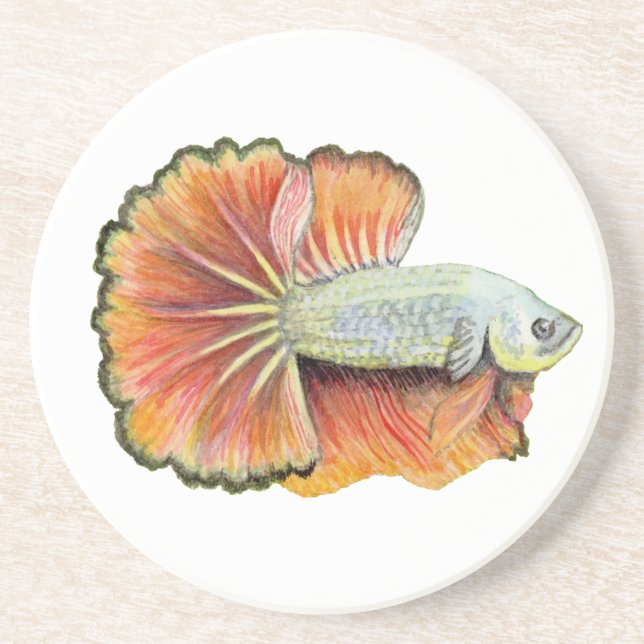 Dessous De Verre En Grès Betta fish (Devant)