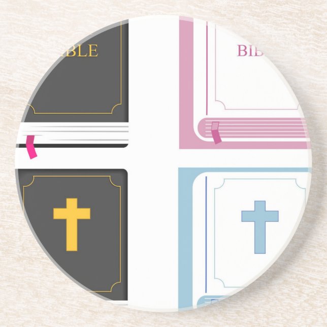 Dessous De Verre En Grès bibles (Devant)