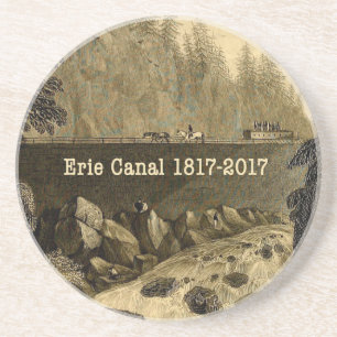 Dessous De Verre En Grès Bicentenaire du canal Erie historique