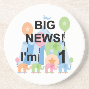 Dessous De Verre En Grès Big News Circus 1er Anniversaire T-shirts et cadea