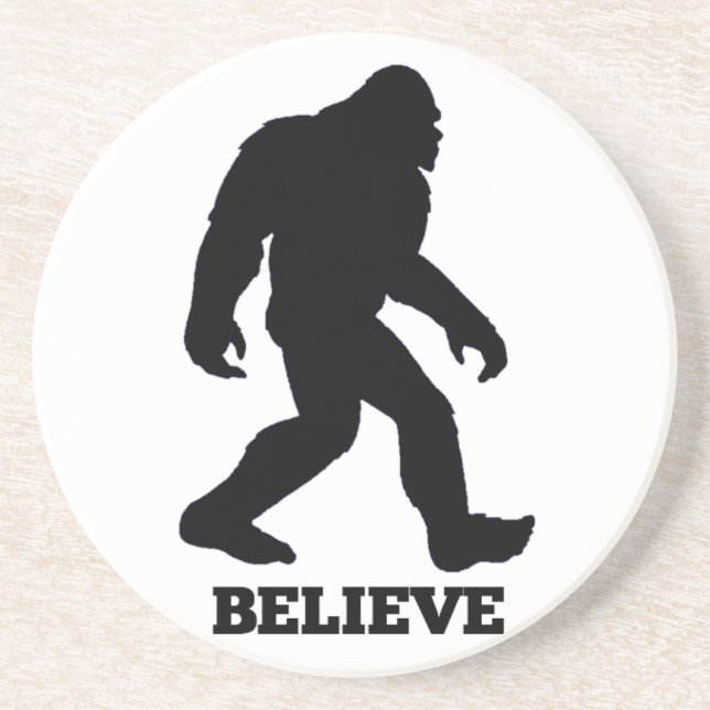 Dessous De Verre En Grès Bigfoot CROIRE Sasquatch (Devant)
