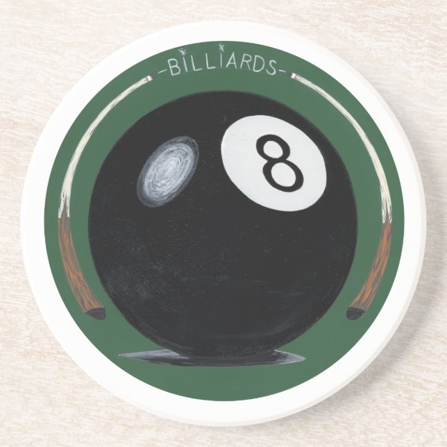Dessous De Verre En Grès Billard (Devant)