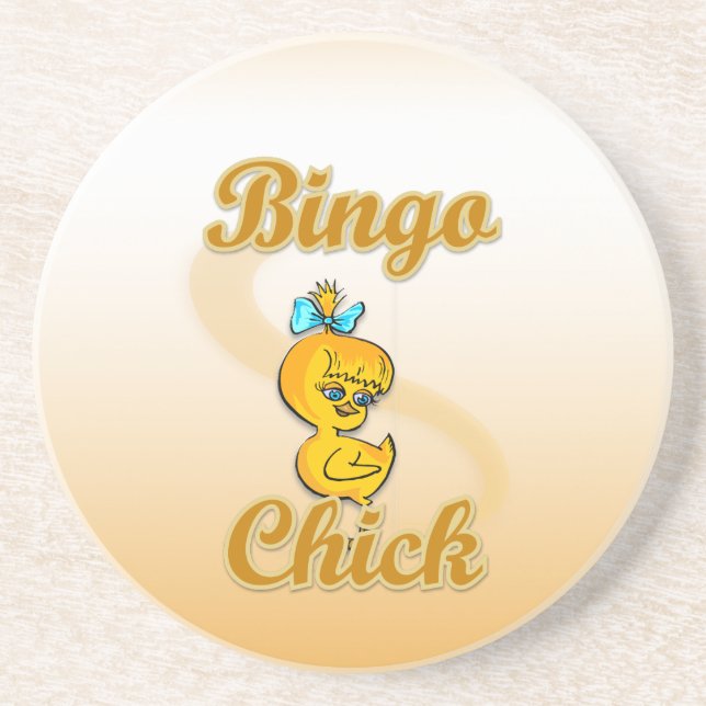 Dessous De Verre En Grès Bingo Chick (Devant)