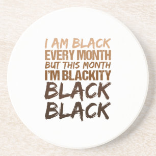 Dessous De Verre En Grès Blackity Black Chaque mois Noir Histoire Africaine