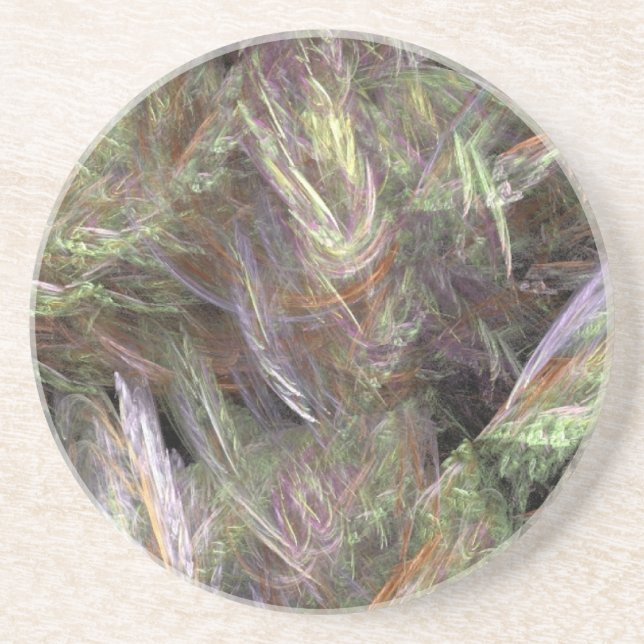 Dessous De Verre En Grès Blé coloré (Devant)