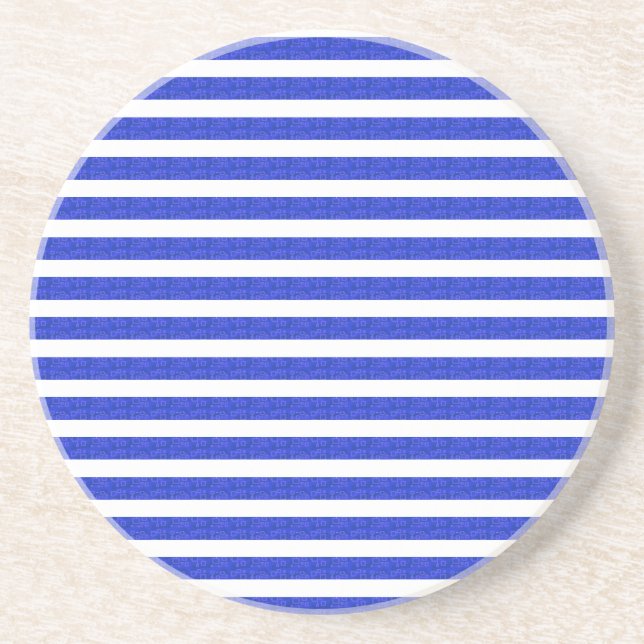 Dessous De Verre En Grès Bleu cool (Devant)