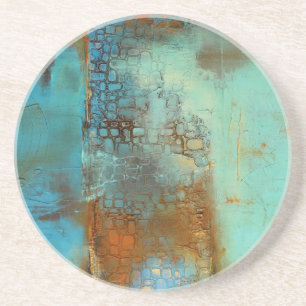 Dessous De Verre En Grès Bleu deja