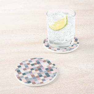 Dessous De Verre En Grès Blocs sympas, couleurs élégantes
