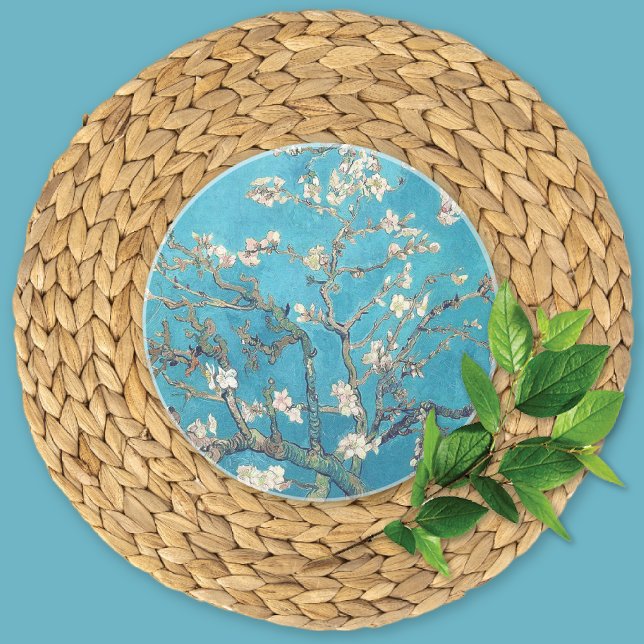 Dessous De Verre En Grès Blossoming Almond Tree Vincent van Gogh (Créateur téléchargé)