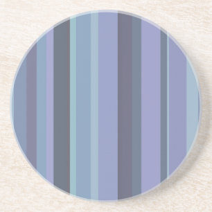 Dessous De Verre En Grès Blue-grey horizontal stripes