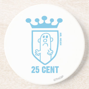 Dessous De Verre En Grès Blue M. Mean Crest & Crown