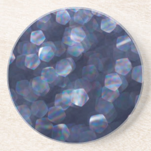 Dessous De Verre En Grès Blue Sparkle