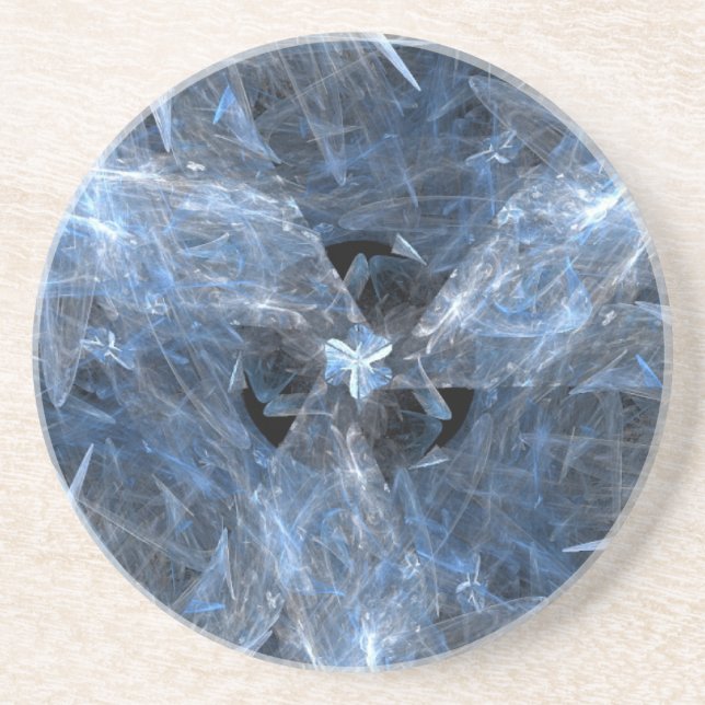 Dessous De Verre En Grès Blues translucides (Devant)