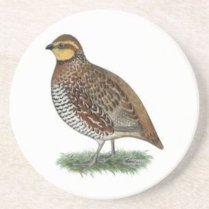 Dessous De Verre En Grès Bobwhite Quail Hen