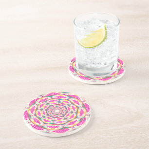 Dessous De Verre En Grès Boho Mandala