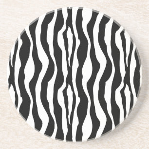 Dessous De Verre En Grès Boire des grillades Zebra Print